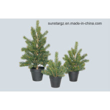 PE Sitca-Spruce Tree Artificial Plant with Pot for Christmas Decoration (47827)